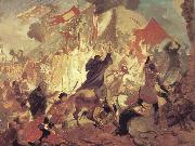 Karl Briullov The Siege of Pskov by the troops of stephen batory,King of Poland France oil painting artist